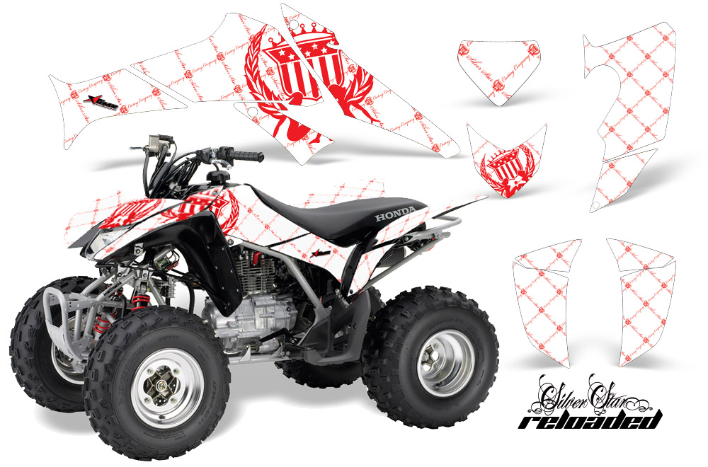 Honda TRX250 05-09 Graphics Reloaded Red WhiteBG JPG